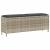 Bancă de grădină cu pernă gri deschis 110x30x40,5 cm Poly Ratan GartenMobel Dekor