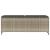 Bancă de grădină cu pernă gri deschis 110x30x40,5 cm Poly Ratan GartenMobel Dekor