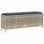Bancă de grădină cu pernă gri deschis 110x30x40,5 cm Poly Ratan GartenMobel Dekor
