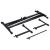 Set suport dublu claviatură, cadru în formă de X, negru GartenMobel Dekor