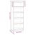 Bibliotecă/Separator cameră, 60x30x167,5 cm, lemn masiv pin GartenMobel Dekor