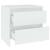 Noptiere, 2 buc., alb, 45x34,5x44,5 cm, PAL  GartenMobel Dekor
