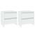 Noptiere, 2 buc., alb, 45x34,5x44,5 cm, PAL  GartenMobel Dekor