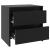 Noptiere, 2 buc., negru, 45x34,5x44,5 cm, PAL  GartenMobel Dekor
