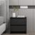 Noptiere, 2 buc., negru, 45x34,5x44,5 cm, PAL  GartenMobel Dekor