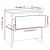 Noptiere, 2 buc., negru, 45x34,5x44,5 cm, PAL  GartenMobel Dekor
