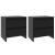 Noptiere, 2 buc., negru, 45x34,5x44,5 cm, PAL  GartenMobel Dekor