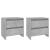Noptiere, 2 buc., gri beton, 45x34,5x44,5 cm, PAL  GartenMobel Dekor