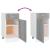 Dulap inferior cu sertar gri sonoma 40x46x81,5cm lemn prelucrat GartenMobel Dekor