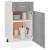 Dulap inferior cu sertar gri sonoma 40x46x81,5cm lemn prelucrat GartenMobel Dekor