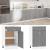 Dulap inferior cu sertar gri sonoma 50x46x81,5cm lemn prelucrat GartenMobel Dekor