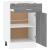 Dulap inferior cu sertar gri sonoma 50x46x81,5cm lemn prelucrat GartenMobel Dekor