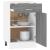 Dulap inferior cu sertar gri sonoma 50x46x81,5cm lemn prelucrat GartenMobel Dekor