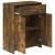Dulap de baie, stejar fumuriu, 60x33x80 cm, lemn prelucrat GartenMobel Dekor