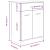 Dulap de baie, stejar maro, 60x33x80 cm, lemn prelucrat GartenMobel Dekor
