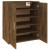 Pantofar, stejar fumuriu, 60x35x70 cm, lemn prelucrat GartenMobel Dekor
