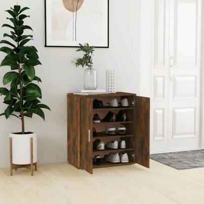 Pantofar, stejar fumuriu, 60x35x70 cm, lemn prelucrat GartenMobel Dekor