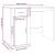 Birou, stejar maro, 100x49x75 cm, lemn prelucrat GartenMobel Dekor