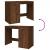 Birou, stejar maro, 100x49x75 cm, lemn prelucrat GartenMobel Dekor