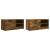 Comodă TV, 2 buc.,stejar fumuriu, 80x35x36,5 cm, lemn prelucrat GartenMobel Dekor