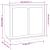 Dulap, alb, 80x34x75 cm, lemn prelucrat GartenMobel Dekor