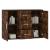 Dulap, stejar fumuriu, 91x29,5x65 cm, lemn compozit GartenMobel Dekor