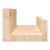 Rafturi de perete, 2 buc., 50x12x9 cm, lemn masiv de pin GartenMobel Dekor