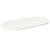 Blat de masă, alb, 90x45x2,5 cm, lemn masiv de pin, oval GartenMobel Dekor