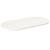 Blat de masă, alb, 100x50x2,5 cm, lemn masiv de pin, oval GartenMobel Dekor