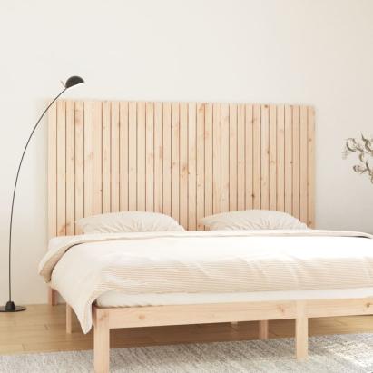 Tăblie de pat pentru perete, 204x3x110 cm, lemn masiv de pin GartenMobel Dekor
