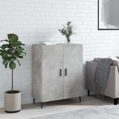 Dulap, gri beton, 69,5x34x90 cm, lemn compozit GartenMobel Dekor