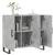 Dulap, gri beton, 90x34x80 cm, lemn compozit GartenMobel Dekor