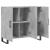 Dulap, gri beton, 90x34x80 cm, lemn compozit GartenMobel Dekor