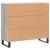 Dulap, gri sonoma, 90x34x80 cm, lemn compozit GartenMobel Dekor