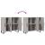 Dulap, gri sonoma, 90x34x80 cm, lemn compozit GartenMobel Dekor