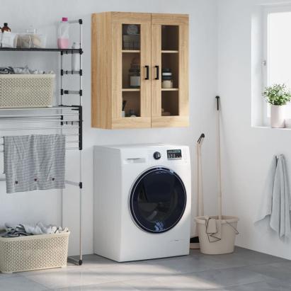 Dulap TV montat pe perete, stejar sonoma, 69,5x34x90 cm GartenMobel Dekor