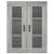 Dulap montat pe perete, gri sonoma, 69,5x34x90 cm GartenMobel Dekor