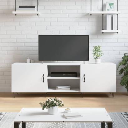 Comodă TV, alb, 150x30x50 cm, lemn compozit GartenMobel Dekor