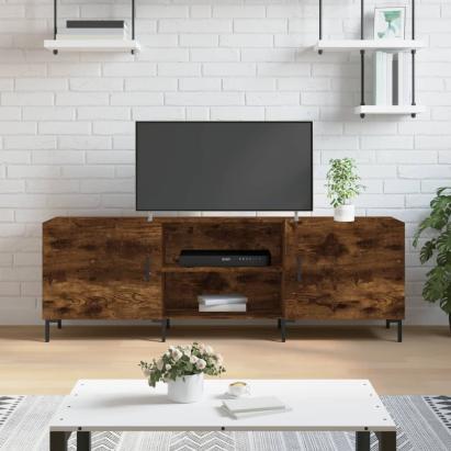 Comodă TV, stejar fumuriu, 150x30x50 cm, lemn compozit GartenMobel Dekor
