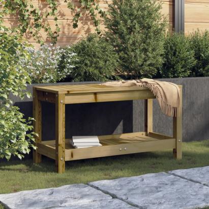 Bancă de grădină, 82,5x35x45 cm, lemn masiv de pin tratat GartenMobel Dekor