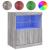 Servantă cu lumini LED, gri sonoma, 60x37x67 cm GartenMobel Dekor
