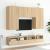 Dulapuri TV de perete 2 buc. stejar sonoma 100x30x30 cm lemn GartenMobel Dekor