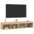 Comode TV cu lumini LED, 2 buc., stejar sonoma, 80x30x30 cm GartenMobel Dekor