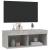 Comodă TV cu lumini LED, gri beton, 80x30x30 cm GartenMobel Dekor