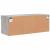 Comodă TV cu lumini LED, gri beton, 80x30x30 cm GartenMobel Dekor