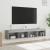 Comode TV cu lumini LED, 2 buc., gri beton, 80x30x30 cm GartenMobel Dekor