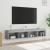 Comode TV cu lumini LED, 2 buc., gri beton, 80x30x30 cm GartenMobel Dekor
