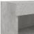 Comode TV cu lumini LED, 2 buc., gri beton, 80x30x30 cm GartenMobel Dekor