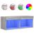 Comodă TV cu lumini LED, gri sonoma, 80x30x30 cm GartenMobel Dekor