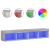 Comode TV cu lumini LED, 2 buc., gri sonoma, 80x30x30 cm GartenMobel Dekor
